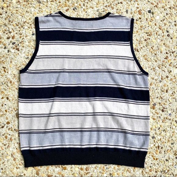 Oliver Perry Silk Blend Striped Tank M Petite - Picture 6 of 6